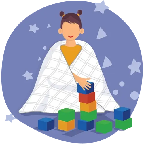 Comfortable and soothing weighted blanket for kids