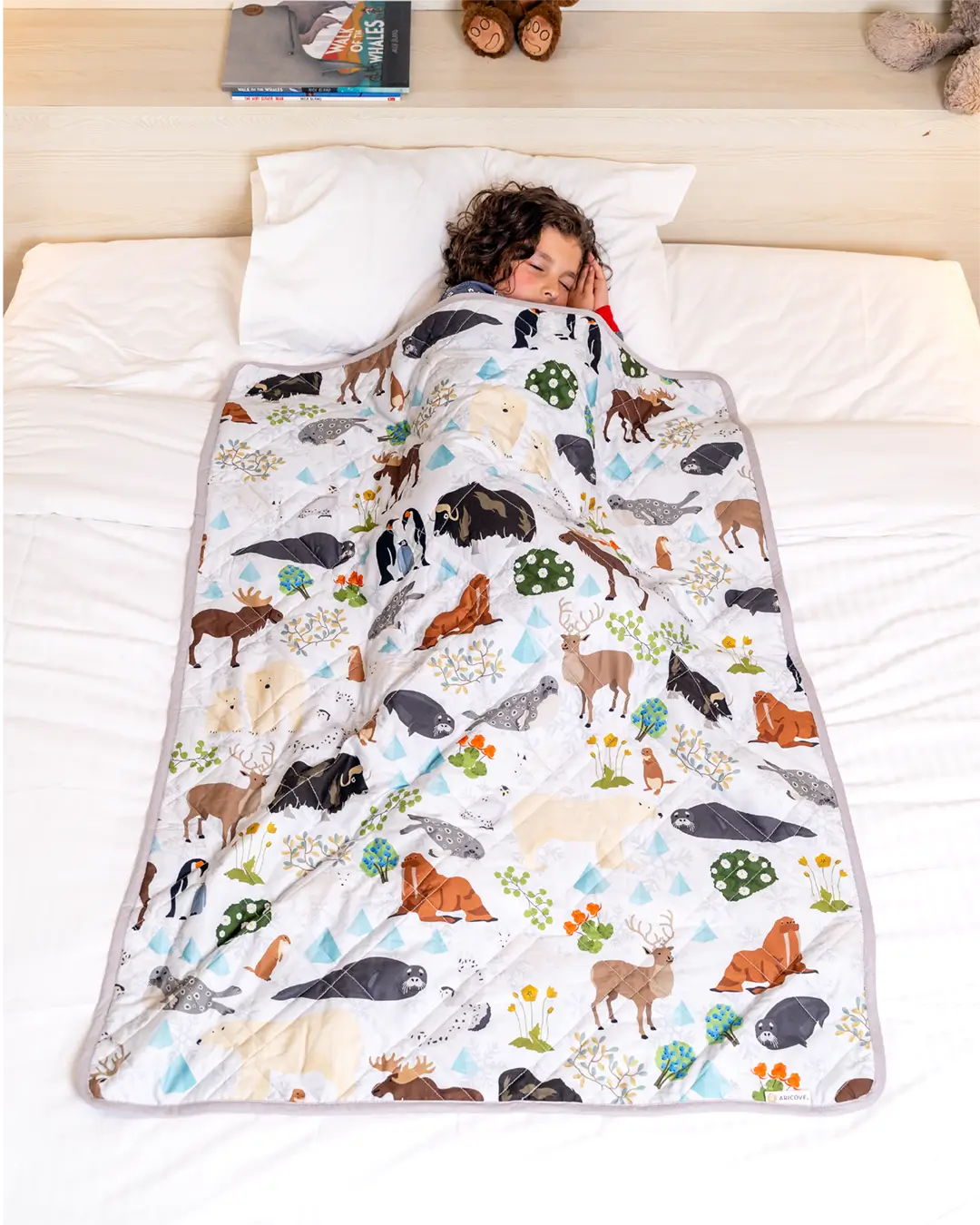 kids weighted blanket white