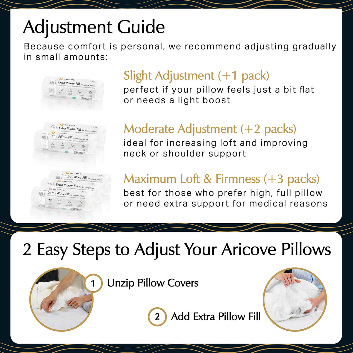 Extra Pillow Fill Pack