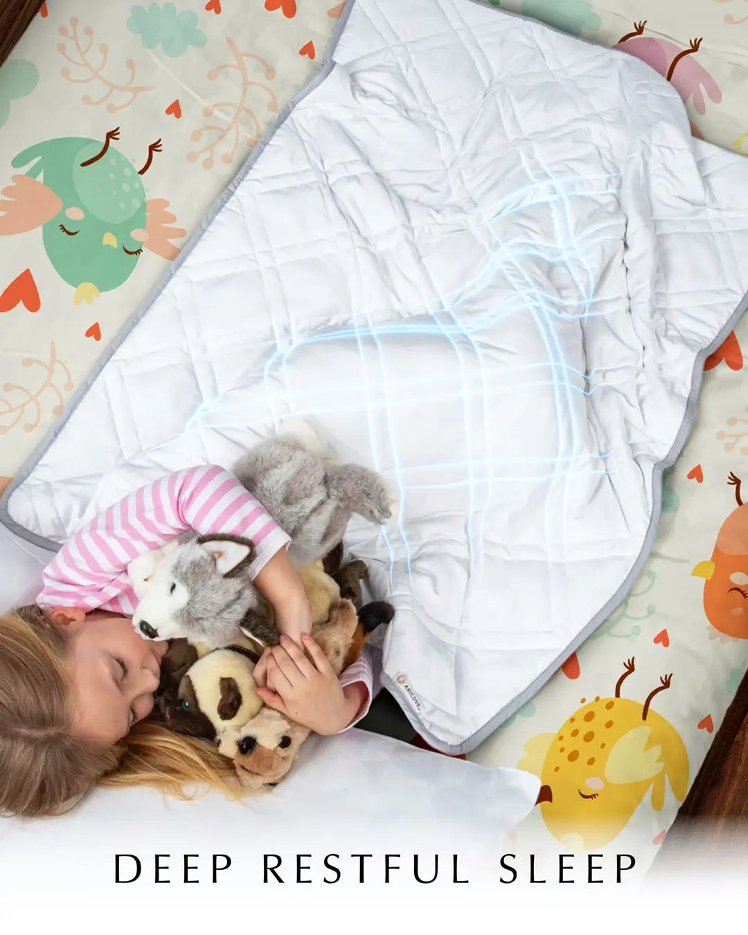 kids weighted blanket gets you deep restful sleep#weight_36-x48-5lb
