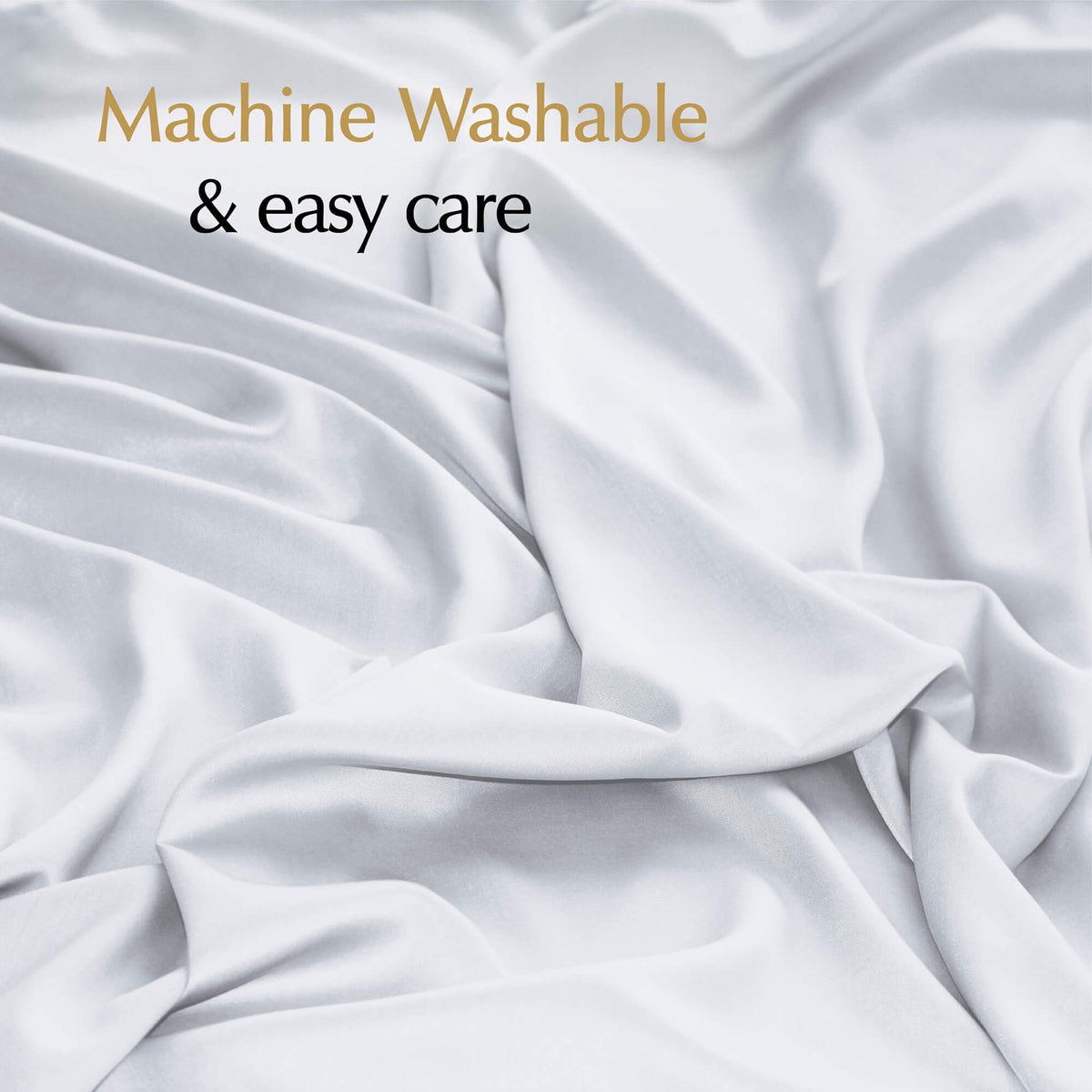 machine washable weighted blanket cover in brilliant white provides easy care