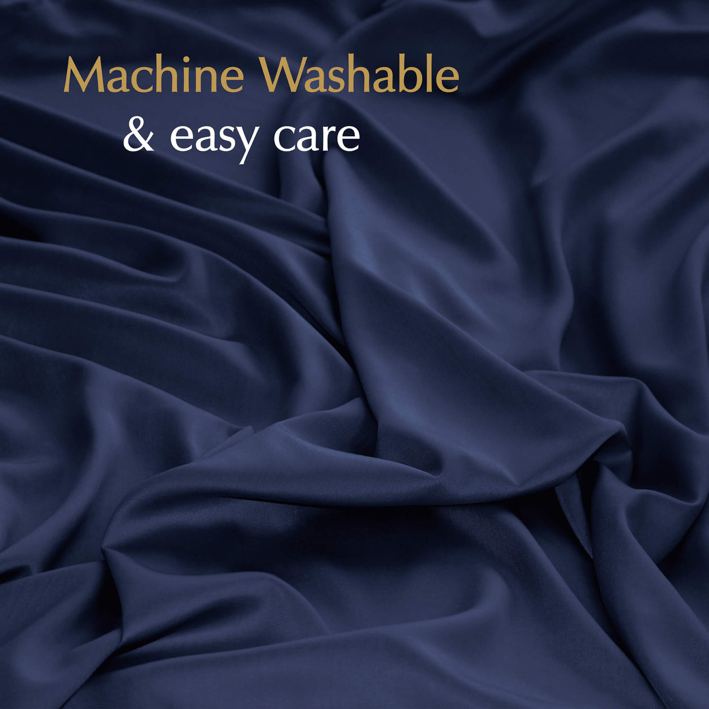 machine washable weighted blanket cover in midnight blue provides easy care#color_Midnight-Blue