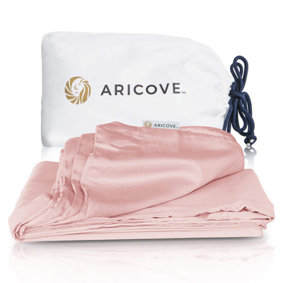 weighted blanket cover twin size 48”x72” and queen size 60”x80” in pastel pink#color_Pastel-Pink