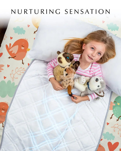 kids weighted blanket provides a nurturing sensation#weight_36-x48-5lb