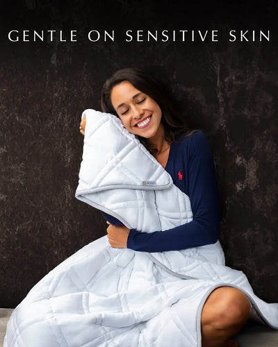 weighted blanket that is gentle on sensitive skin